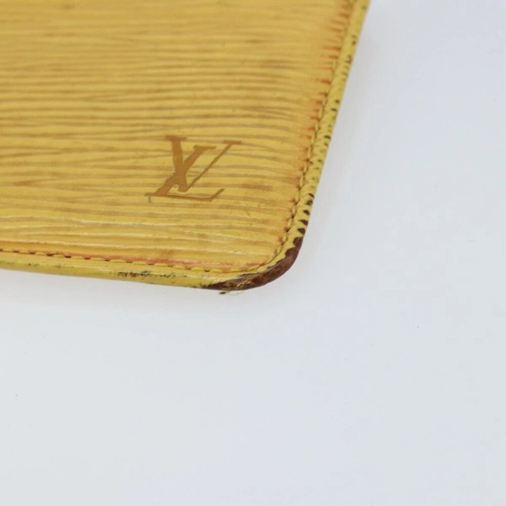 LOUIS VUITTON Epi Pochette Cles Coin Purse Yellow M63809 LV Auth 160898 - Picture 14 of 16